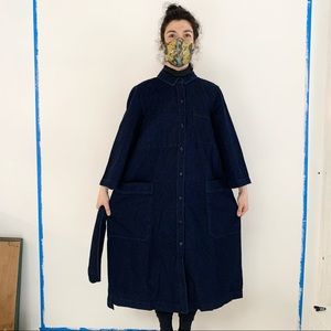 NWT TOAST Oversized Indigo Denim Shirt Dress!